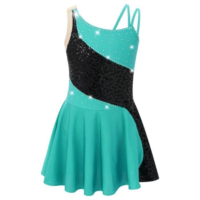 YIZYIF Femme Robe Patinage Artistique Justaucorps Gymnastique Danse sur YIZYIF Femme Robe Patinage Artistique Justaucorps Gymnastique Danse sur