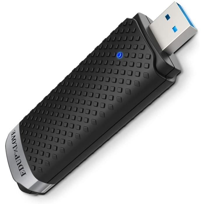 EDUP LOVE Clé WiFi AC1300 Mbps Adaptateur USB 3.0 WiFi Dongle WiFi MU-MIMO  Dual Band 5/2.4GHz Compatible avec Mac OS 10.6-10.14