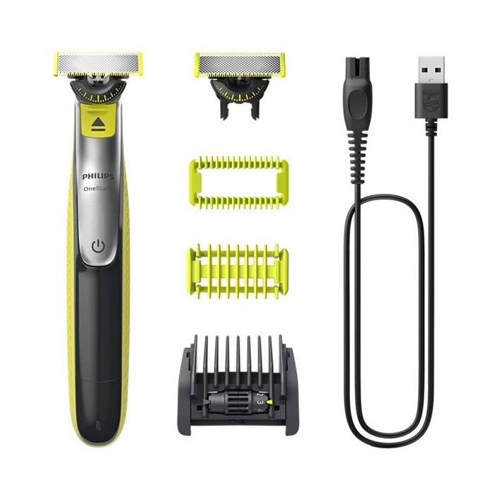 Rasoir éléctrique - PHILIPS - OneBlade Pro - Lame double sens - 14 réglages de hauteur - autonomie de 90 min
