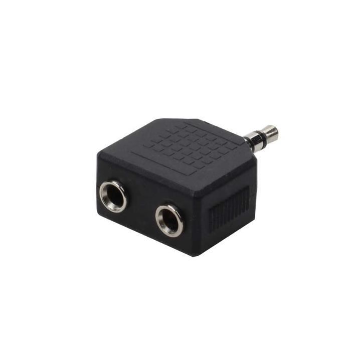 Yosoo 3.5mm Câble Adaptateur Audio Mâle à 2 Adaptateur de Câble de