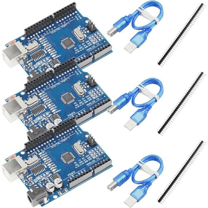 Carte Arduino Mega 2560 R3 CH340 avec Câble USB – Puissante et