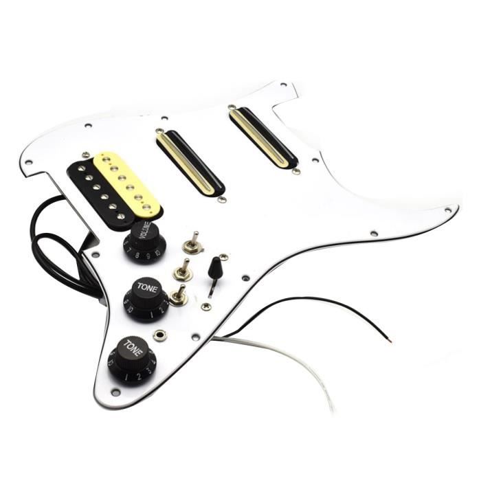 Harnais De Câblage Guitare Strat - Pré-câblé Avec 2 Tonalités, 1 Volume, Commutateur 5 Voies Et Pots 500K