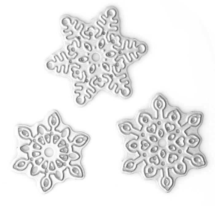 Matrices De Coupe De Flocon De Neige Pochoir En Acier Au Carbone Modele En Acier Au Carbone Bricolage Achat Vente Plaque Pochoir Matrices De Coupe De Flocon Cdiscount