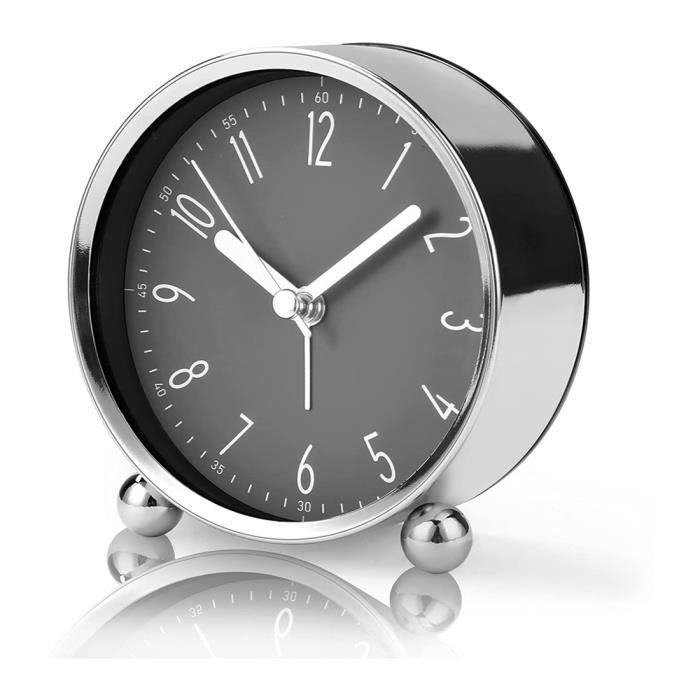 Réveil Vintage Silencieux Sans Tic-tac - Horloge De Chevet Rétro Avec Chiffres Romains Pour Chambre