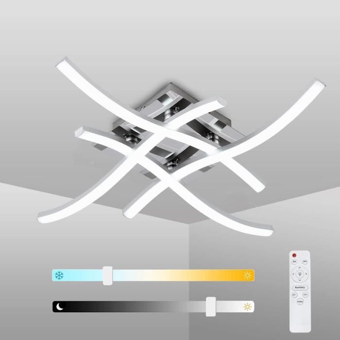 Plafonnier LED Nuage 42 Cm GHiycotdl – 36W Dimmable Télécommande, 3000K-6000K, Mode Veilleuse, Chambre Enfant