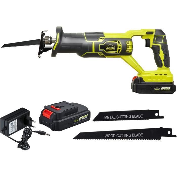 DEWINNER Scie Sauteuse sans-fil Power 20V,2,0Ah-1 batterie,1 chargeur DEWINNER Scie Sauteuse sans-fil Power 20V,2,0Ah-1 batterie,1 chargeur