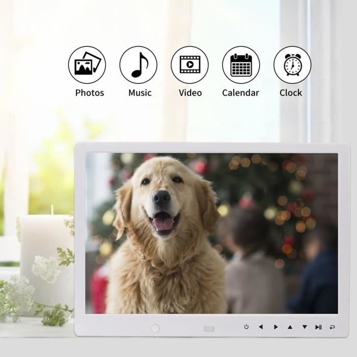 Oumij Cadre Photo Numérique, Cadre Photo Numérique Multifonction à