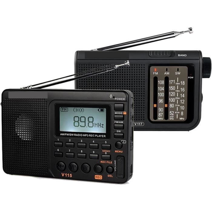 Radio Portable AM/FM Avec Lecteur USB MP3 - Compacte, à Piles, Pour Maison, Voyage Et Extérieur