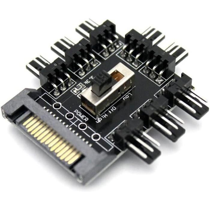 Razer PWM Fan Controller - Contrôleur Pour Jusqu'à 8 Ventilateurs PC, Personnalisation Via Synapse, Profils Courbe, Design Fin