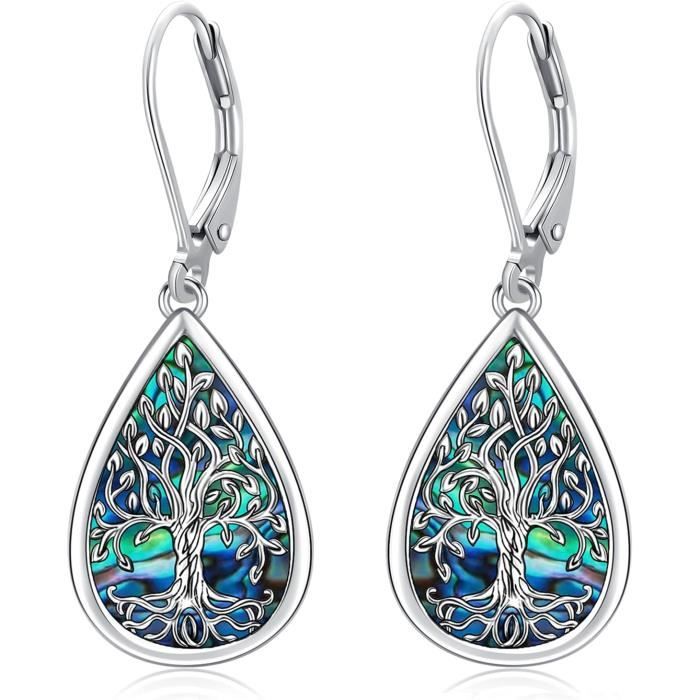 Boucles d'oreilles muguet : bijoux de mariée floraux en argent - France