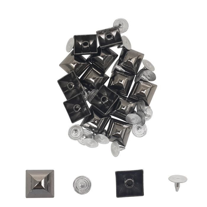 100X Clous Rivet Ronde à 4 Griffes En Métal Décoration Pr Bracelet