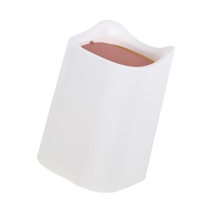 Mini Poubelle De Comptoir En Acier Inoxydable - 12x16,8 Cm, Couvercle Pivotant, Pour Bureau, Cuisine, Salle De Bain - 5