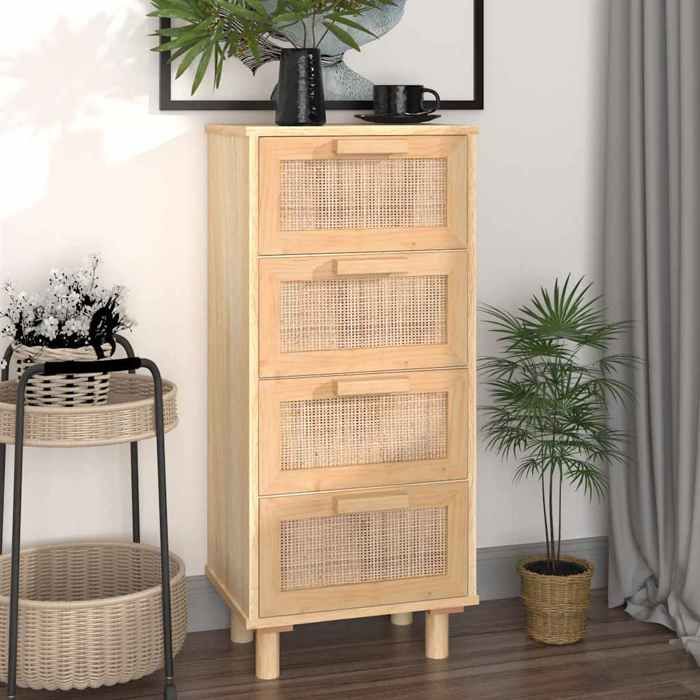 vidaXL Buffet Armoire de Rangement Organisateur de Maison Meuble de Salle de Séjour Intérieur Marron 40x30x90 cm Bois de Pin 345644