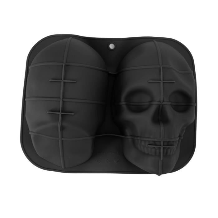 Moules En Silicone Halloween Tête De Mort - Pour Chocolat, Glace, Gâteau DIY - Décorations De Pierre Tombale Halloween