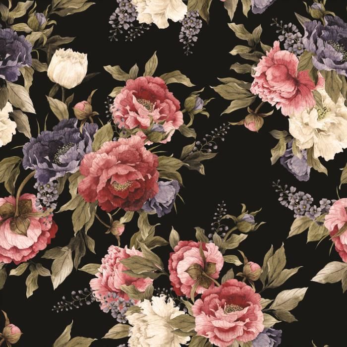 Papier Peint Intissé Tigre 368x254 Cm Animaux Noir Et Blanc Chambre