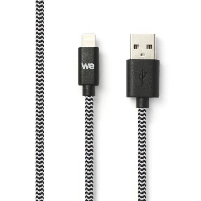 WE Câble USB Nylon tressé 1 mètre et - vue 2