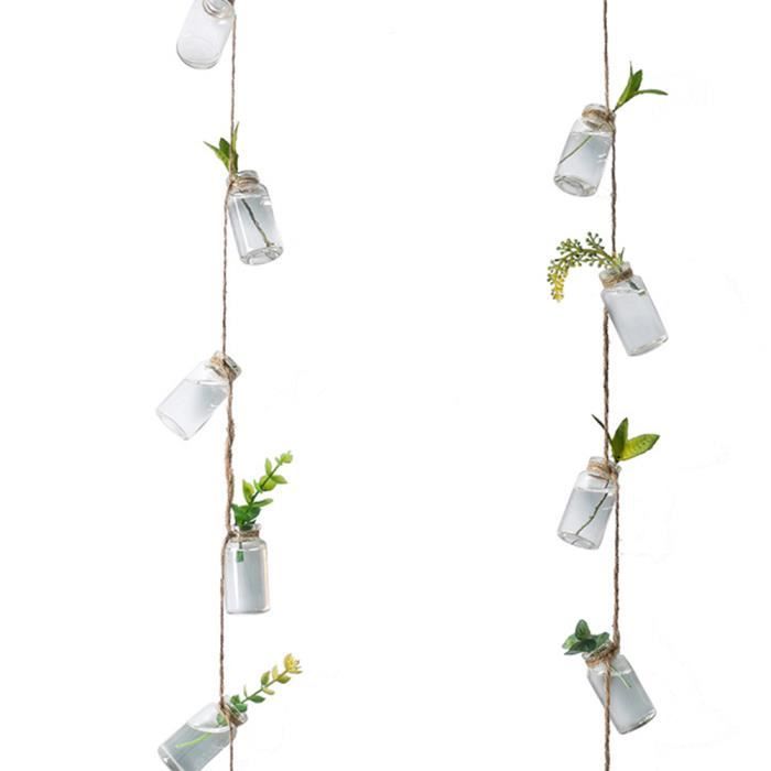 3 Vases Suspendus En Verre Transparent En Forme D'Ampoule - Pour Plantes Aériennes, Succulentes, Décoration Intérieure - 2