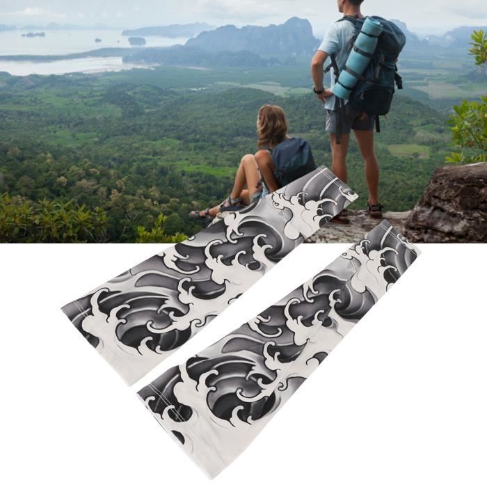 Uteruik Faux Manchon De Tatouage Temporaire Avec Protection UV Pour