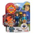 Simba - Sam Le Pompier Set de Deux Personnages artisanaux 7,5 cm, avec Accessoires Assortis, 3 Ans, 109251043038-1