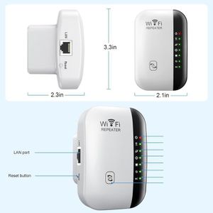 Amplificateur WiFi LINKAVENIR 300Mbps - Répéteur Avec Port Ethernet - Couverture 360°