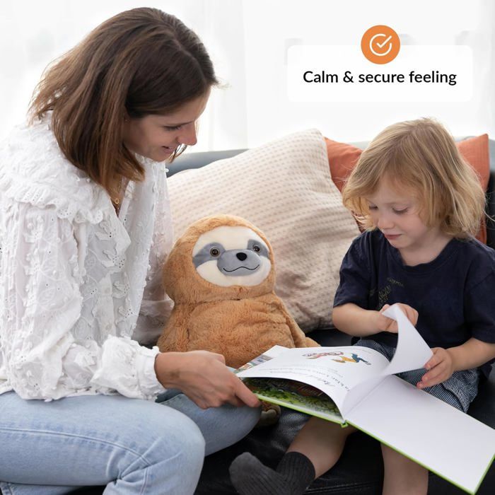 Peluche Con Peso De Perezoso 2 Kg – Anti-estrés Y Calmante – Recomendado Por Terapeutas – Lavable A Máquina Con Bolsa