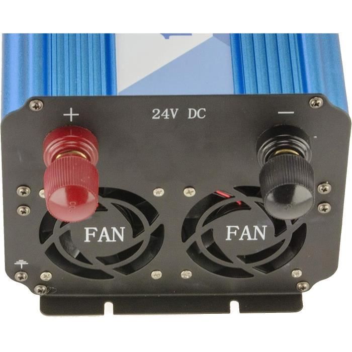 Convertisseur 36V à 220V 1700W Pour Voiture - Inverseur Onde Sinusoïdale Modifiée, Prise Allume-cigare, Protections Multiples