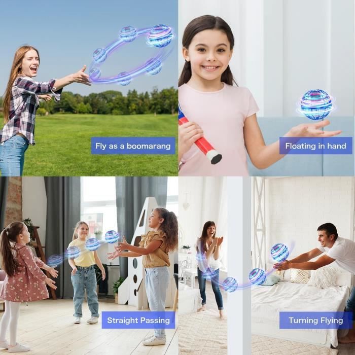 Parachute Jouet - Boule Volante Lumineuse Avec LED, Contrôle Manuel, Idéal Pour Enfants 6-12 Ans