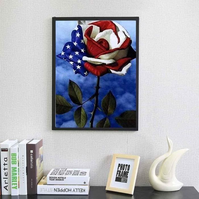 Bricolage 5D Diamond Painting Kit, Diamant Complet Peinture De Dragon Bleu Peinture Diamant