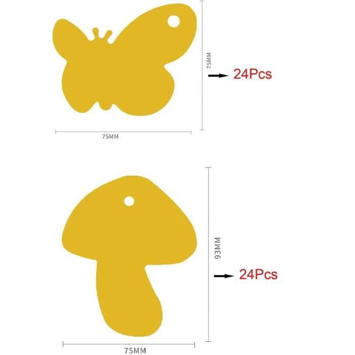 77 Pièges Jaunes Adhésifs Anti-Insectes – Sans Produit Chimique, Ultra-Efficaces Contre Mouches Des Terres Et Sciarides