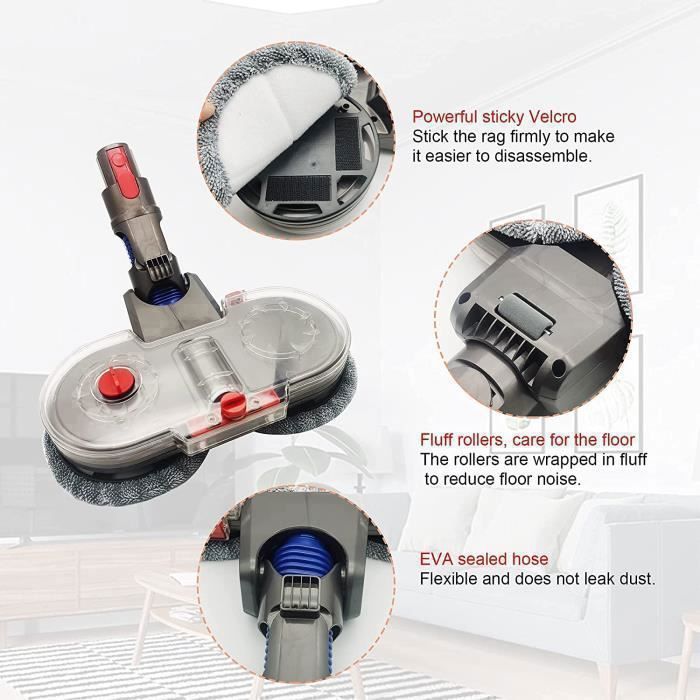 Réservoir D'eau ABS + Vadrouille Pour Robot Proscenic 800T/820/830/850p Et Liectroux C30B - Pièce De Rechange Nettoyage - 8