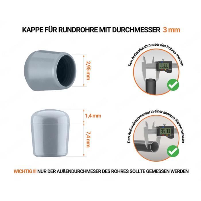 100 Capuchons De Protection Filetage En PVC – Diamètre 12 Mm, Résistants à L’huile Et Au Vieillissement