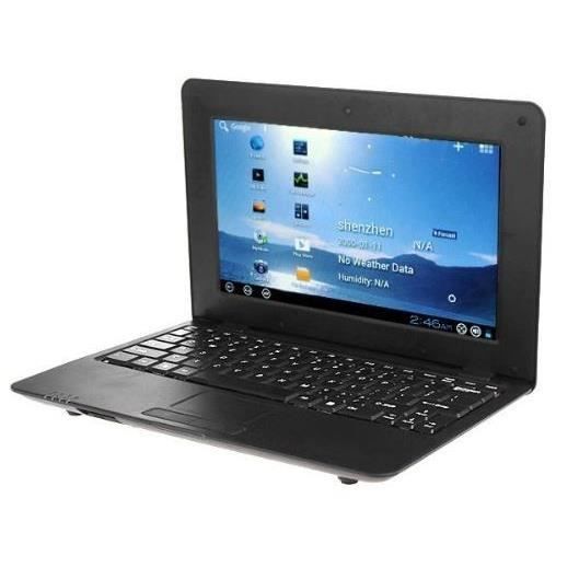 NEUF : Netbook 10 pouces Android 4.2 noir 1Go1
