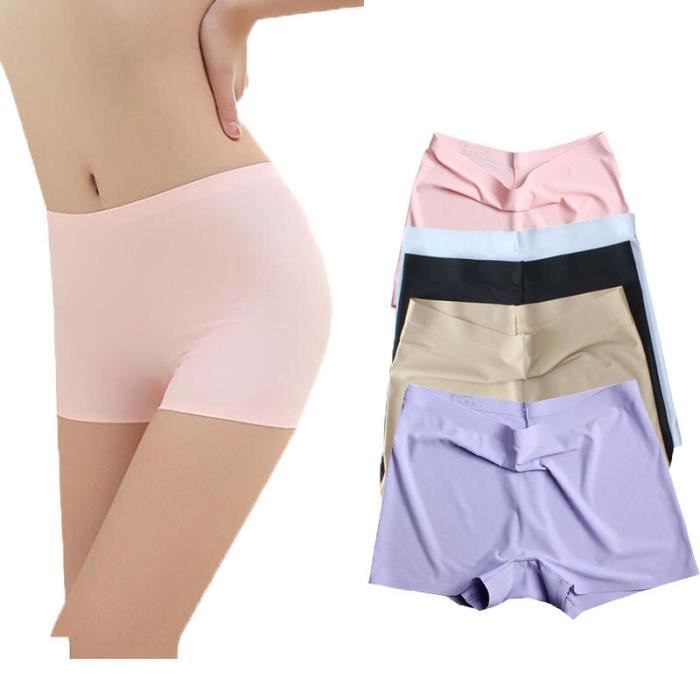 Lot De 4 Shorts De Modelage/galbant – Fibre Ionique, Effet Brûle-graisse, Pour Ventre Plat, Confortables