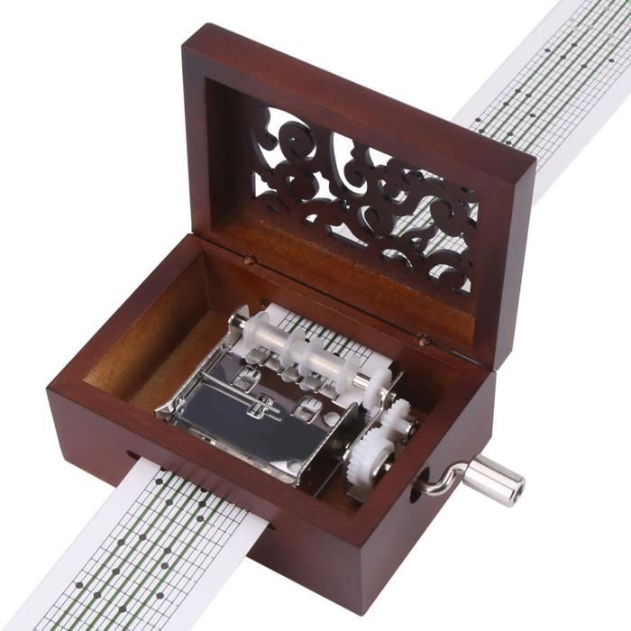 Boîte à musique bricolage TMISHION - Crank engraved 15 music boxes ...