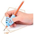 5 Pièces Grips pour Crayon, Aide écriture Correction de la Posture de la Prise du Stylo Guide Doigt Enfant, Ergonomique Grips-2