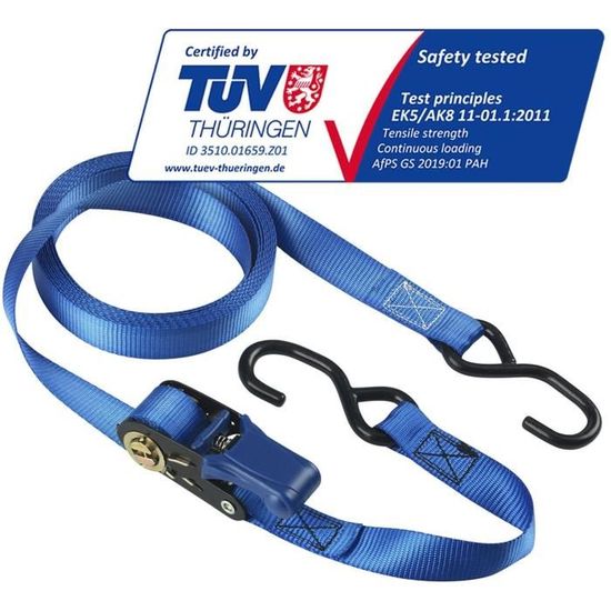 Ventes Flash Noël : Master Lock Sangle D'arrimage à Cliquet 2pcs 4,25 M X 25 Mm 3066EURDAT Pas Cher