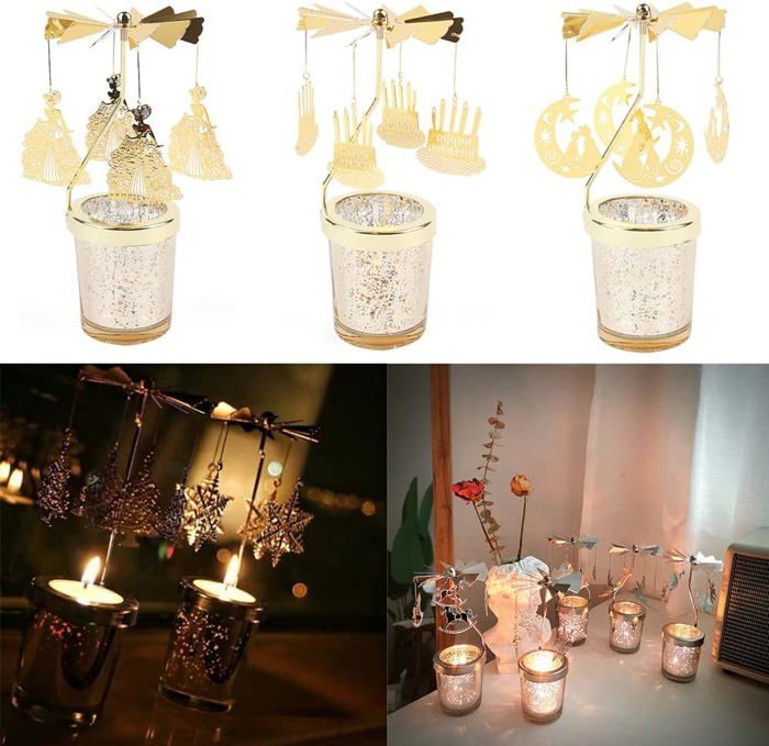 6 Bougeoirs En Verre Transparent - Chandeliers Pour Table, Mariage, Noël, Décoration D'ambiance Romantique