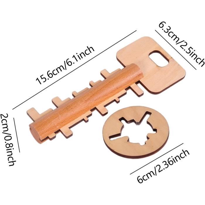 Serrure Kongming – Puzzle En Bois – Labyrinthe Rotatif – Déverrouillage – Réduction De Stress