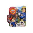 Simba - Sam Le Pompier Set de Deux Personnages artisanaux 7,5 cm, avec Accessoires Assortis, 3 Ans, 109251043038-3