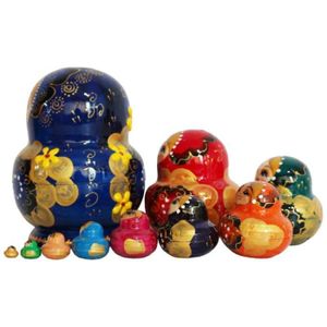 Matriochka 10 pièces - Gjhel - Merveilles Russie