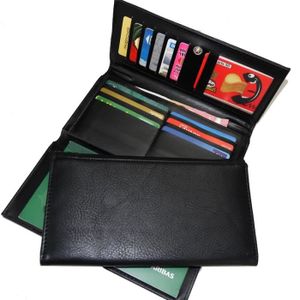 FORRICA Portefeuille Femme Long Grand Format RFID Blocage - Cuir PU Avec Dragonne Gris
