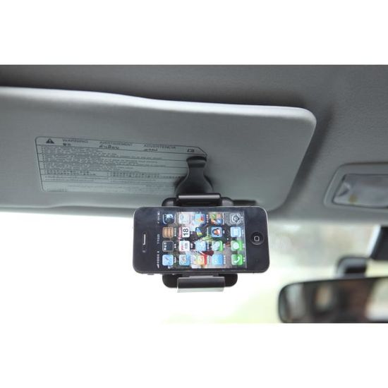 Support Voiture Smartphone, Fixation Pare-soleil, Emplacement