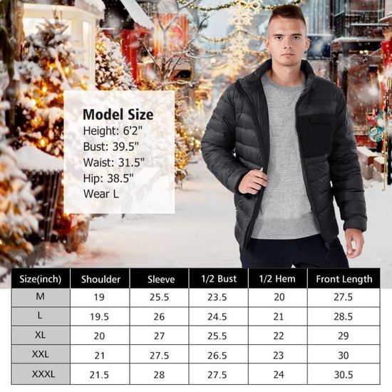 Manteau Chauffant électrique Homme Femme - 17 Zones Chauffantes, 3 Niveaux - Pour Ski, Randonnée, Moto
