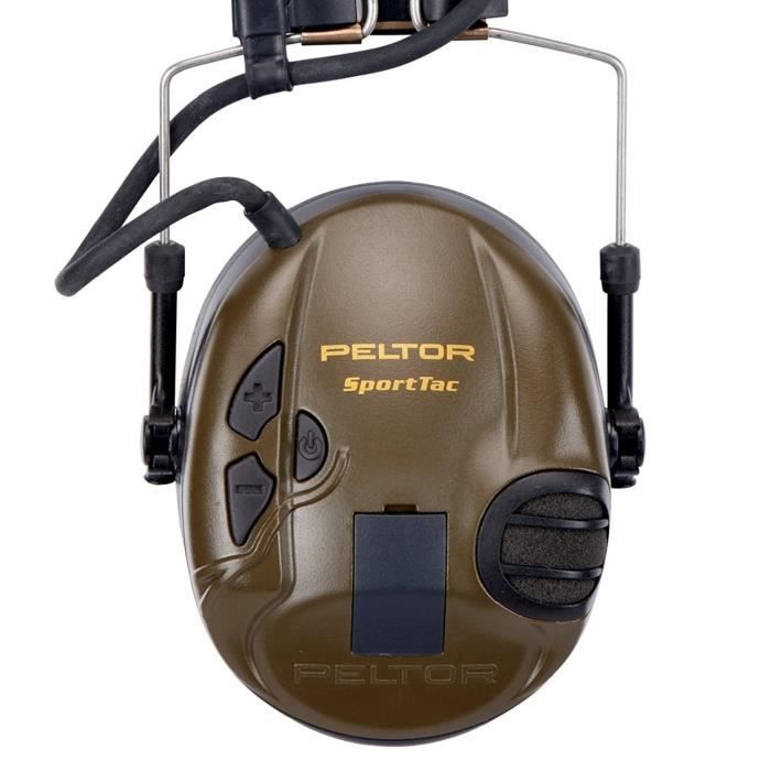 3M Peltor SportTac - Casque anti-bruit - Protection auditive pour la chasse  contre les bruits de fusil - Attenuation 26 dB - - Cdiscount Bricolage