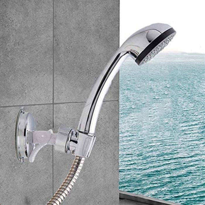 Support De Douche, Ventouse De Douche Réglable Support Mural Pour Pommeau De Douche Accessoire De Salle De Bain 97026639