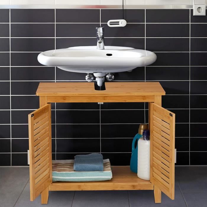 Meuble double style campagne avec vasque en céramique Meuble salle de bain style campagne Meuble vasque Shabby nostalgie - France
