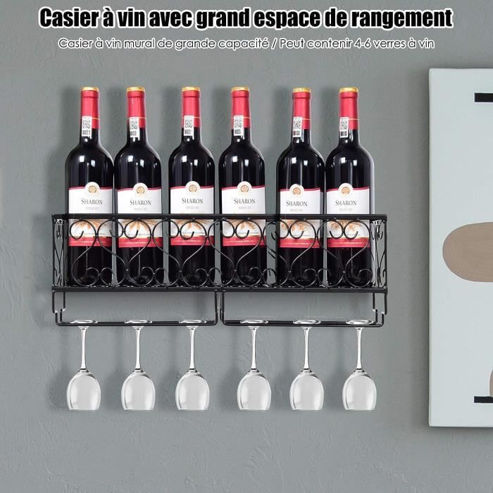 Hemobllo Mini Casier à Vin Doré – Set 6 Verres Miniature – Accessoire Maison De Poupée – Décoration Table Micro-paysage