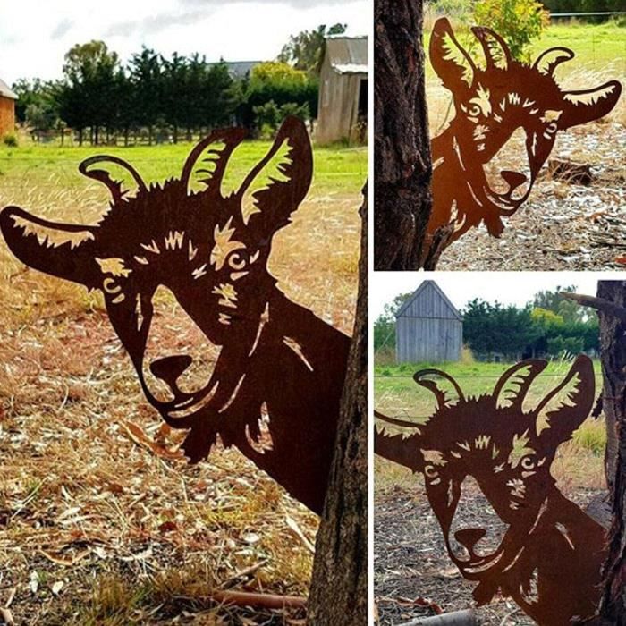 Décoration Murale Métal Personnalisable - Mouton/agneau Design, Pour Ferme, Ranch, Cadeau Original