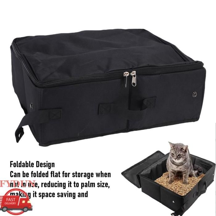 FYDUN Bac à litière de voyage portable pour chat Bac à Litière de — free download