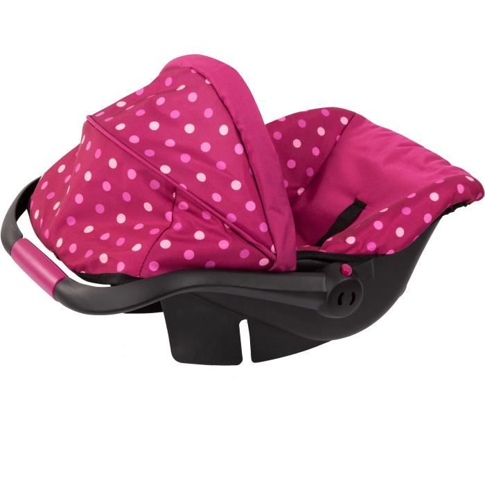 BOXOB Siège Auto Mignon Pour Poupées Rose – Canapé Décoratif Peluche Avec Coussin Et Ceinture Pour Voiture